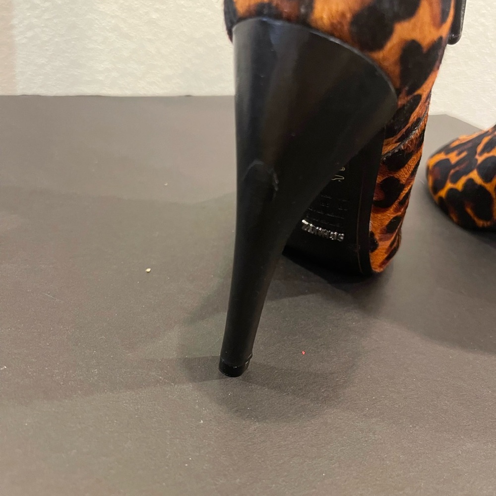 Shultz calfskin leopard booties - Picture 6 of 7